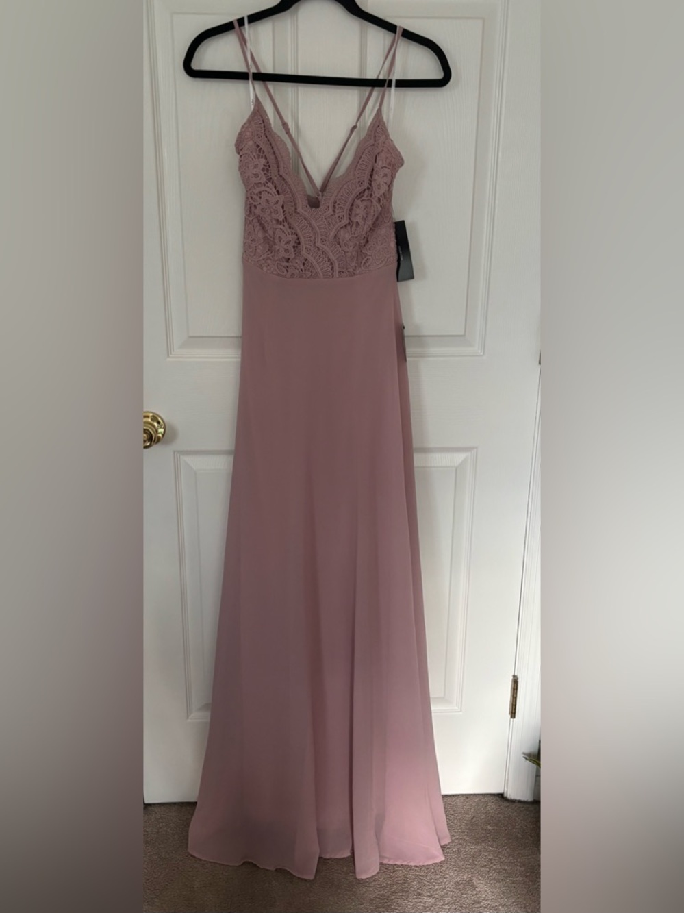 NWT Lulus Madalyn Dusty Lavender Lace Dress Size Small